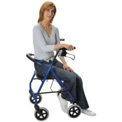 4 hjuls aluminium rollator